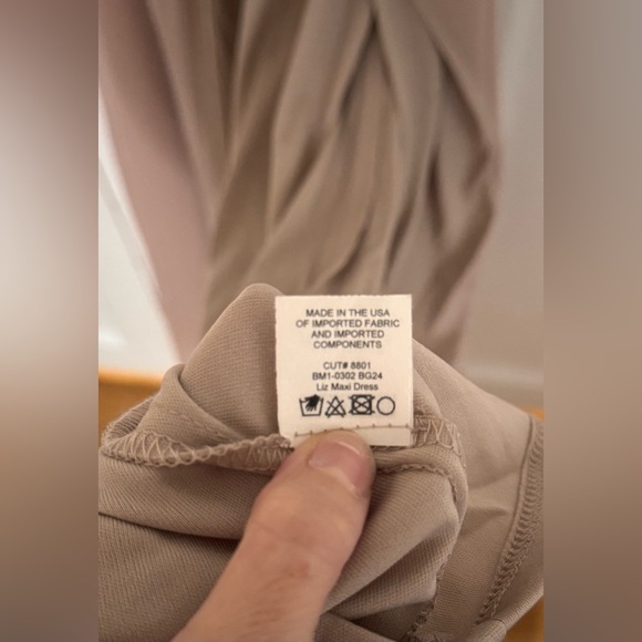 Show Me Your MuMu Liz Maxi Chiffon Dress in Dune - Picture 8 of 8